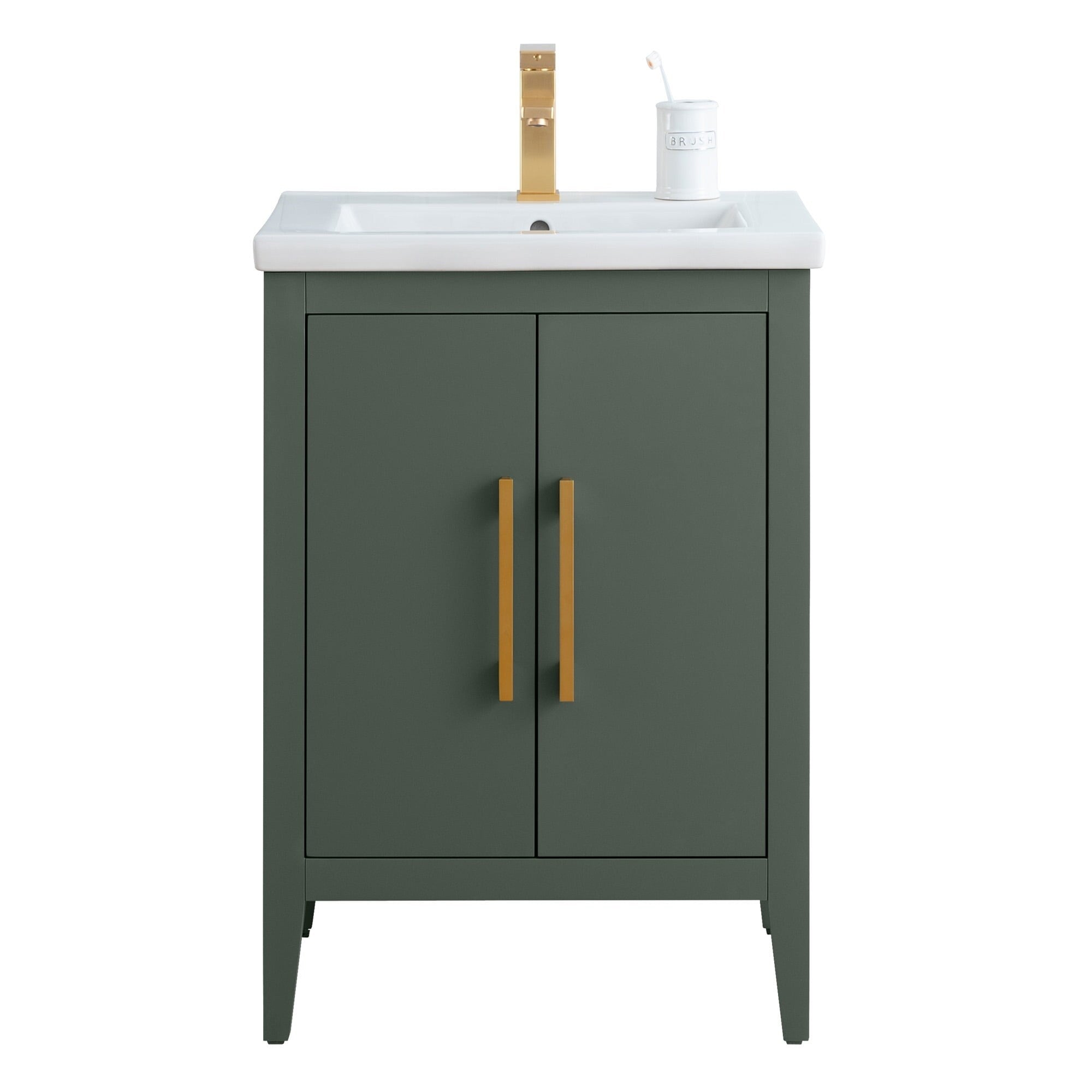 Meuble-lavabo simple Vanity Art 20, 24 ou 30 avec dessus en céramique