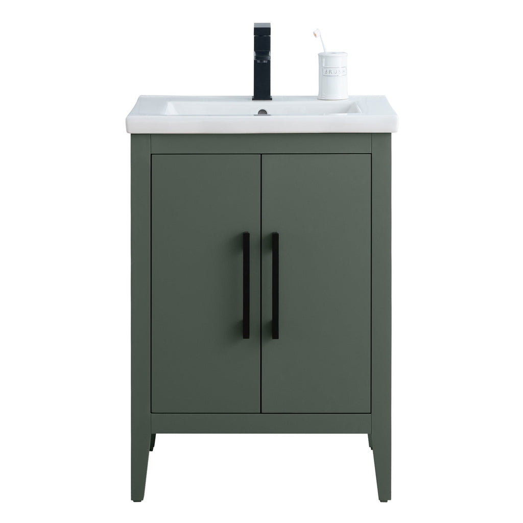 Meuble-lavabo simple Vanity Art 20, 24 ou 30 avec dessus en céramique