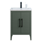 Meuble-lavabo simple Vanity Art 20, 24 ou 30 avec dessus en céramique