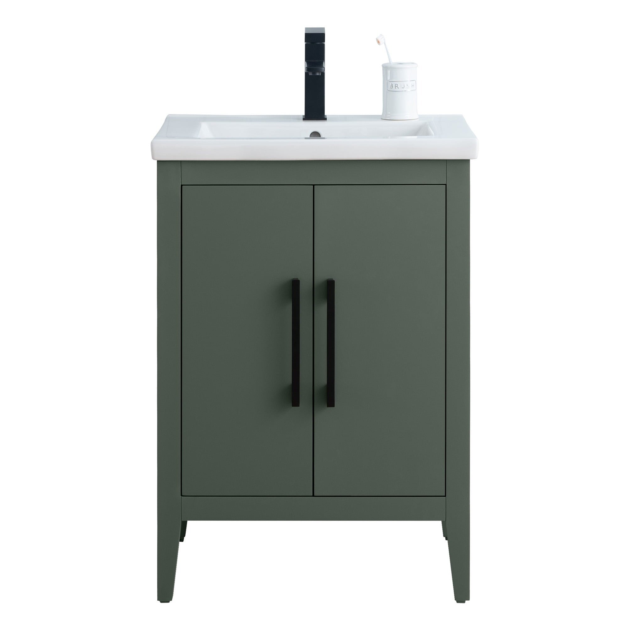 Meuble-lavabo simple Vanity Art 20, 24 ou 30 avec dessus en céramique