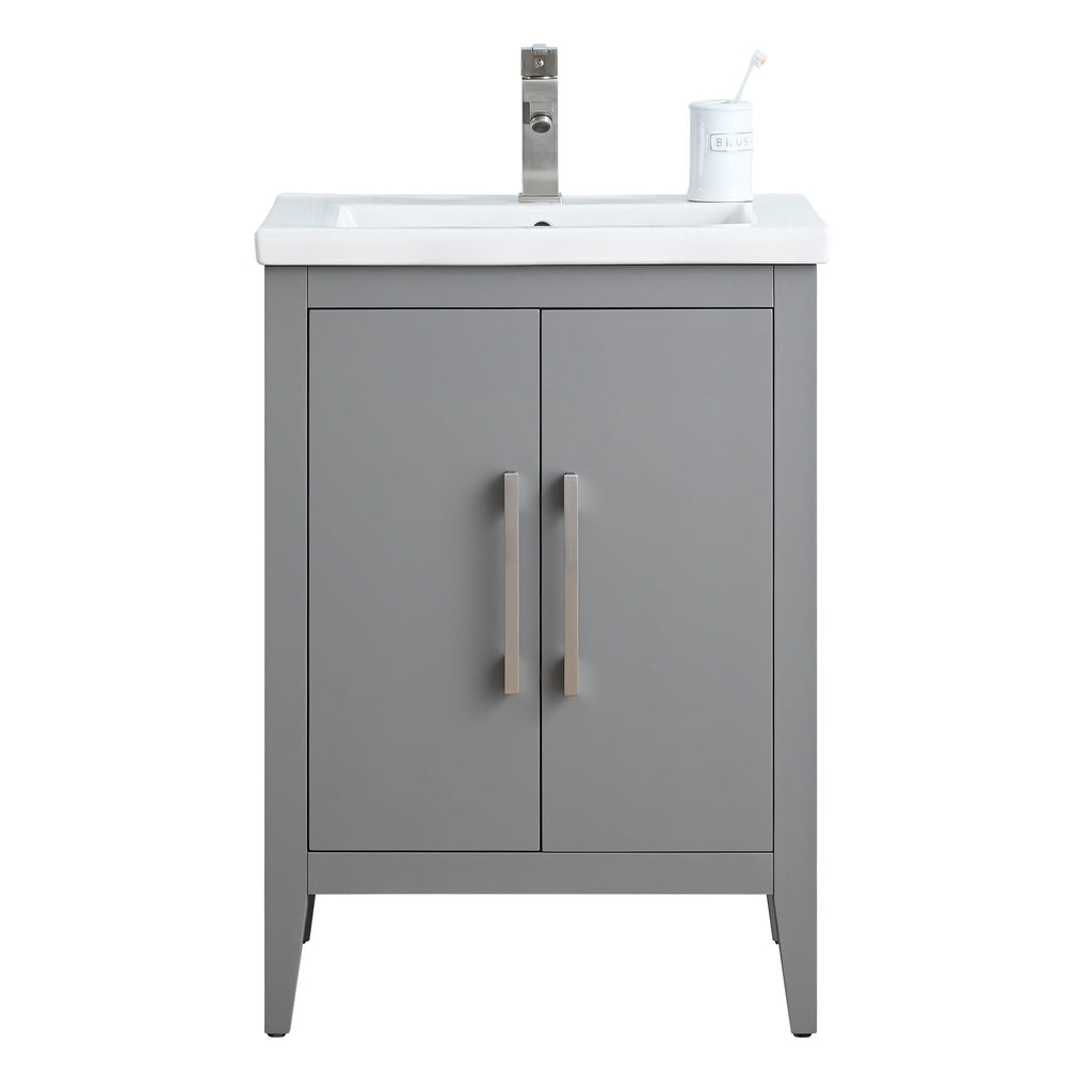 Meuble-lavabo simple Vanity Art 20, 24 ou 30 avec dessus en céramique