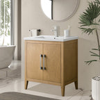 Meuble-lavabo simple Vanity Art 20, 24 ou 30 avec dessus en céramique