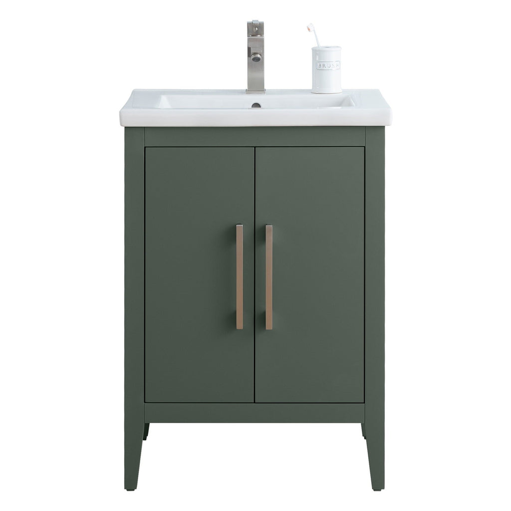 Meuble-lavabo simple Vanity Art 20, 24 ou 30 avec dessus en céramique