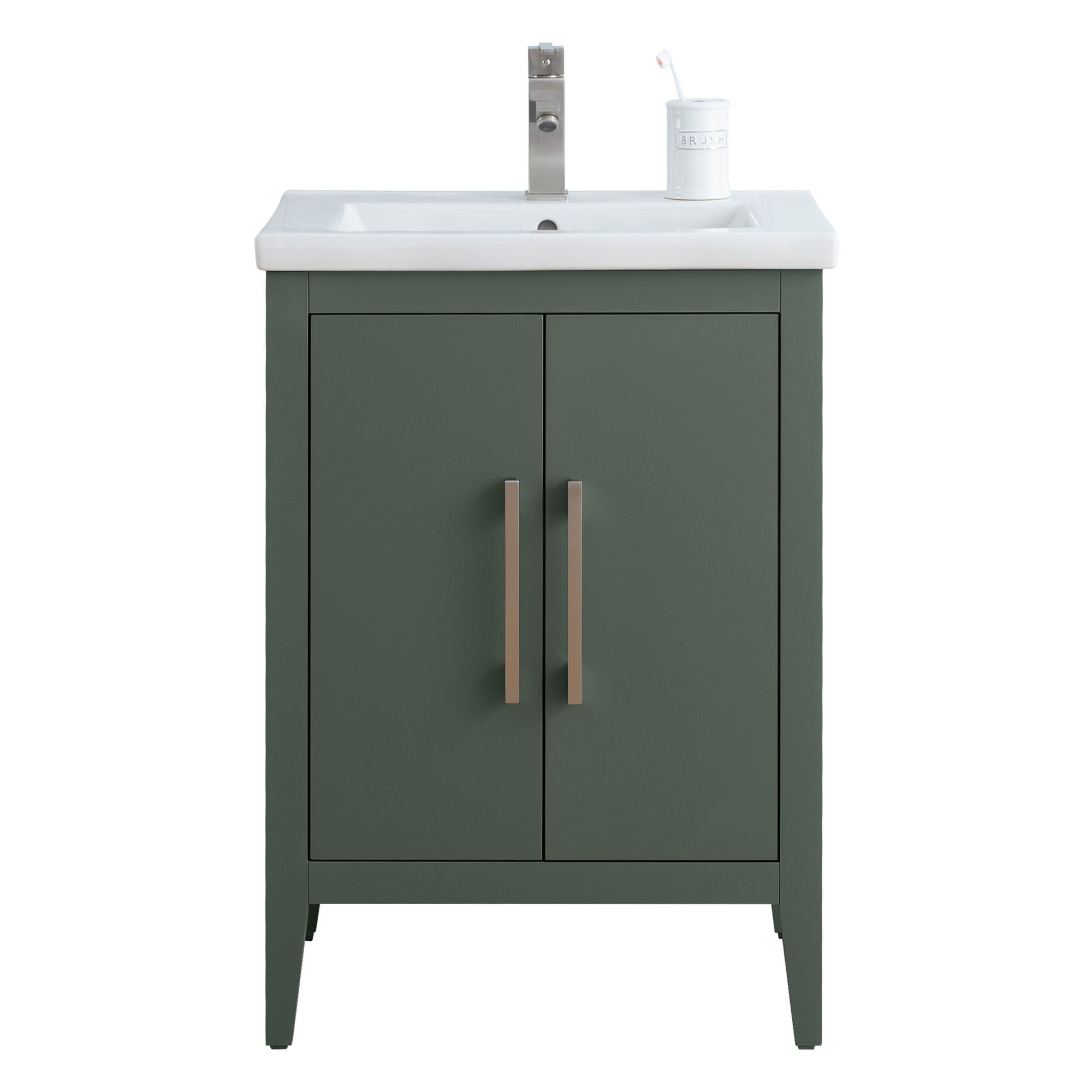 Meuble-lavabo simple Vanity Art 20, 24 ou 30 avec dessus en céramique