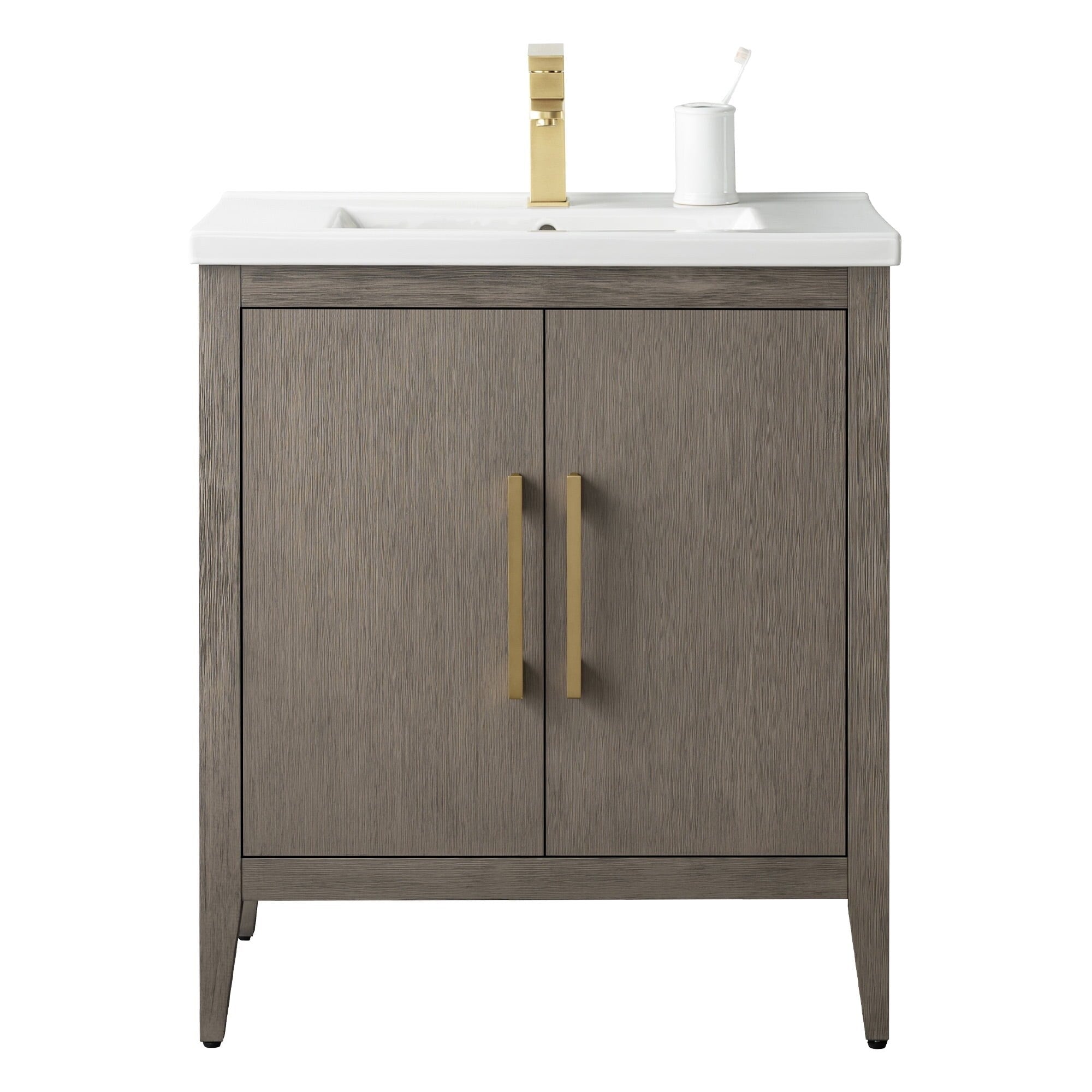 Meuble-lavabo simple Vanity Art 20, 24 ou 30 avec dessus en céramique