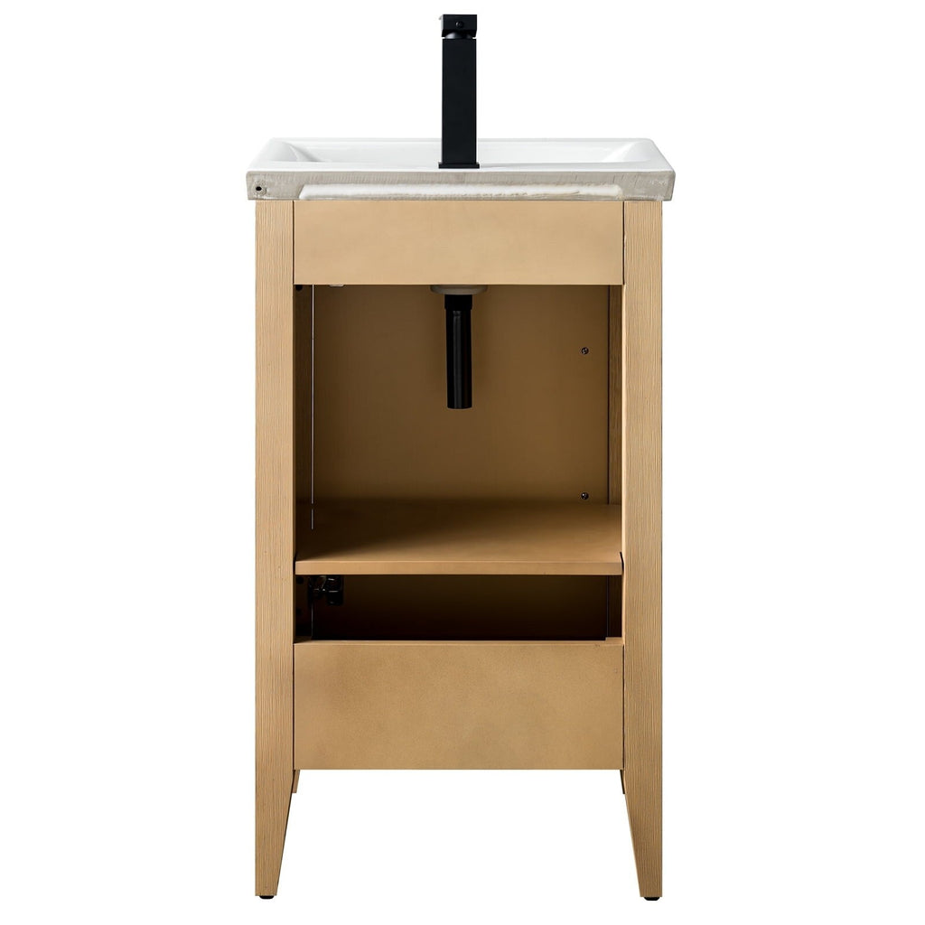 Meuble-lavabo simple Vanity Art 20, 24 ou 30 avec dessus en céramique