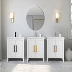 Meuble-lavabo simple Vanity Art 20, 24 ou 30 avec dessus en céramique