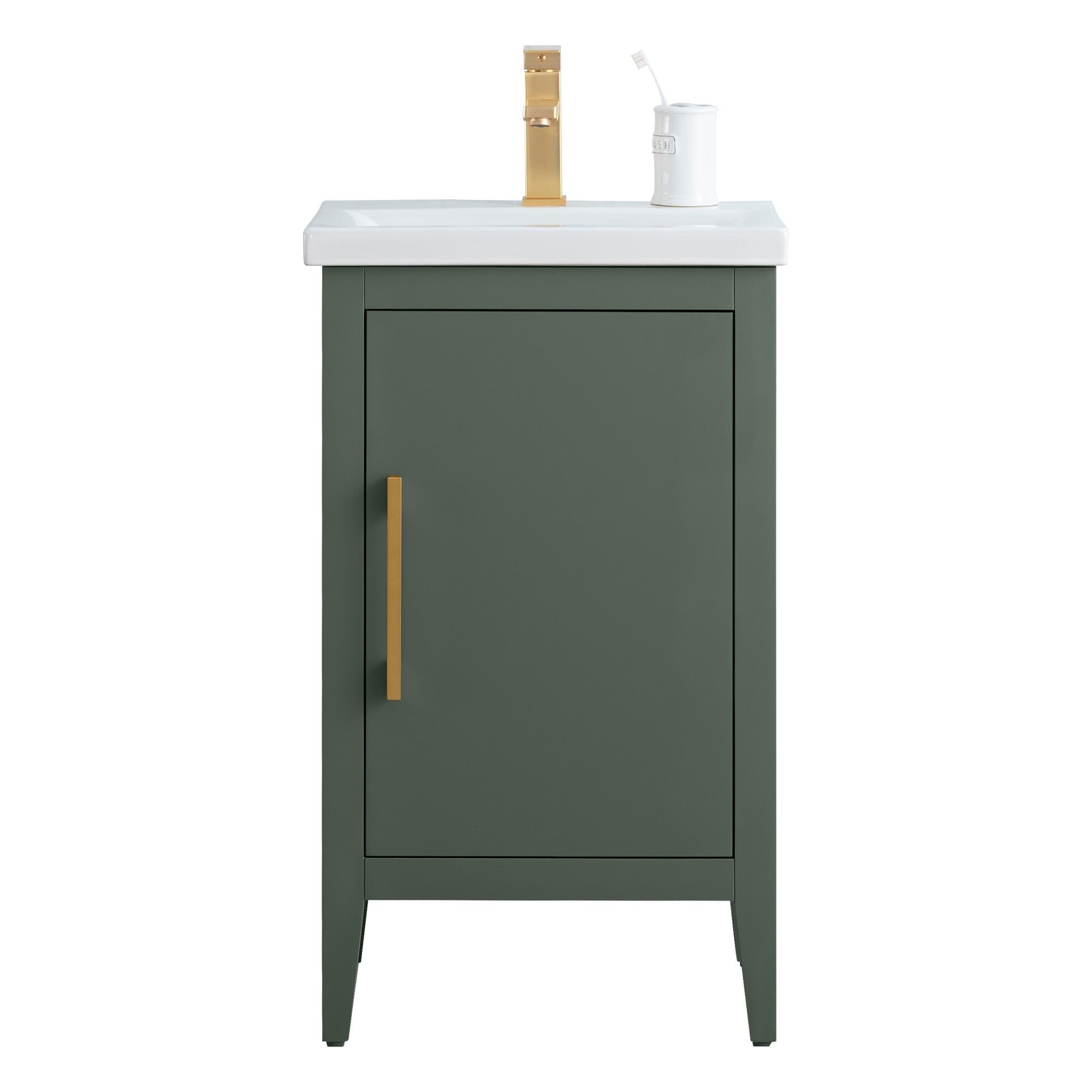 Meuble-lavabo simple Vanity Art 20, 24 ou 30 avec dessus en céramique
