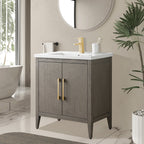 Meuble-lavabo simple Vanity Art 20, 24 ou 30 avec dessus en céramique