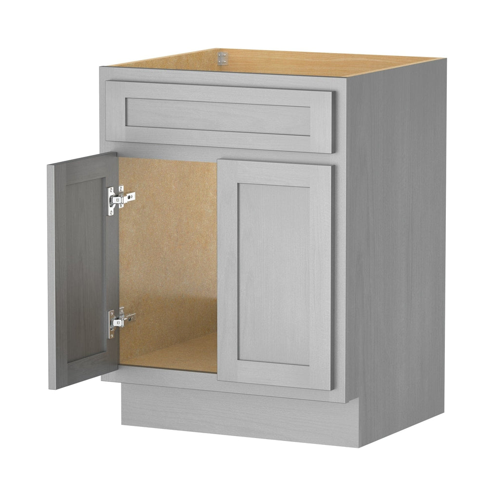 Meuble-lavabo simple en bois massif de 24 pouces de Vanity Art