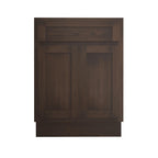 Meuble-lavabo simple en bois massif de 24 pouces de Vanity Art