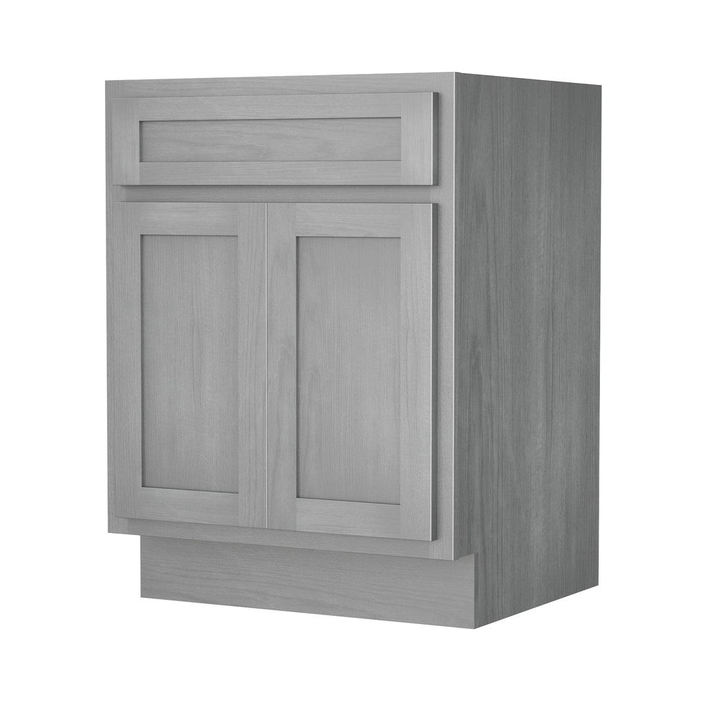 Meuble-lavabo simple en bois massif de 24 pouces de Vanity Art