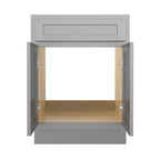 Meuble-lavabo simple en bois massif de 24 pouces de Vanity Art