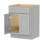 Meuble-lavabo simple en bois massif de 24 pouces de Vanity Art