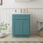 Meuble-lavabo simple en bois massif de 24 pouces de Vanity Art