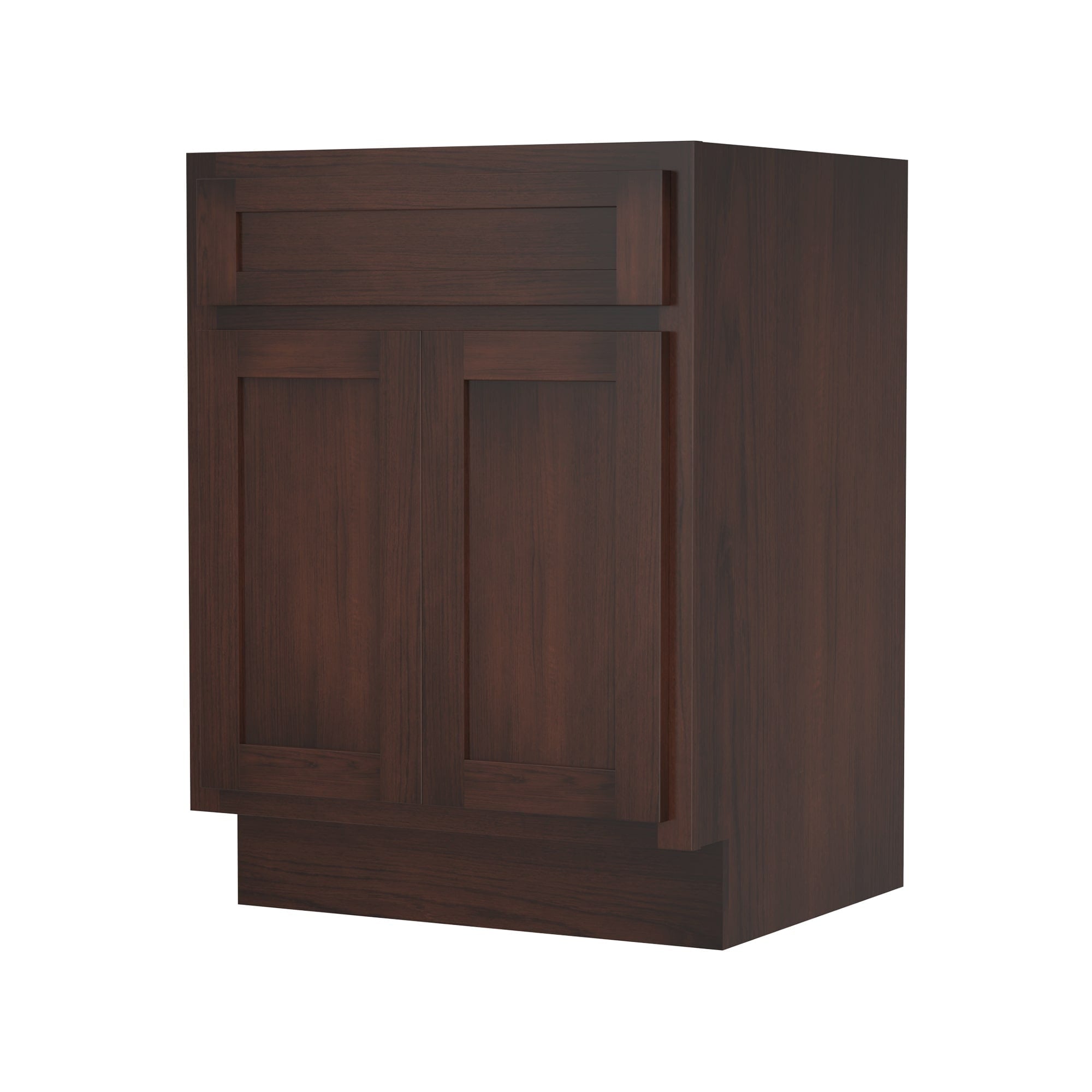 Meuble-lavabo simple en bois massif de 24 pouces de Vanity Art