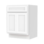 Meuble-lavabo simple en bois massif de 24 pouces de Vanity Art