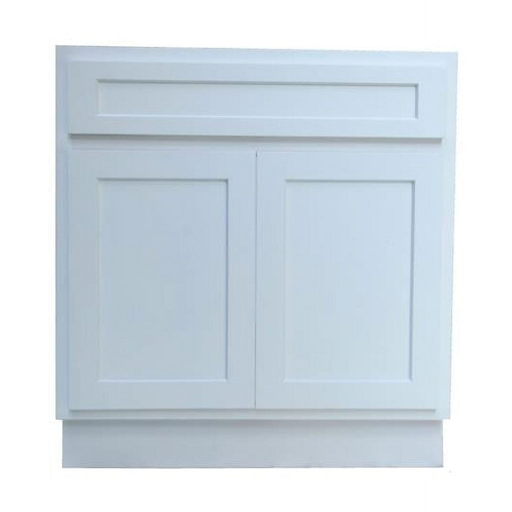 Meuble-lavabo simple en bois massif de 24 pouces de Vanity Art