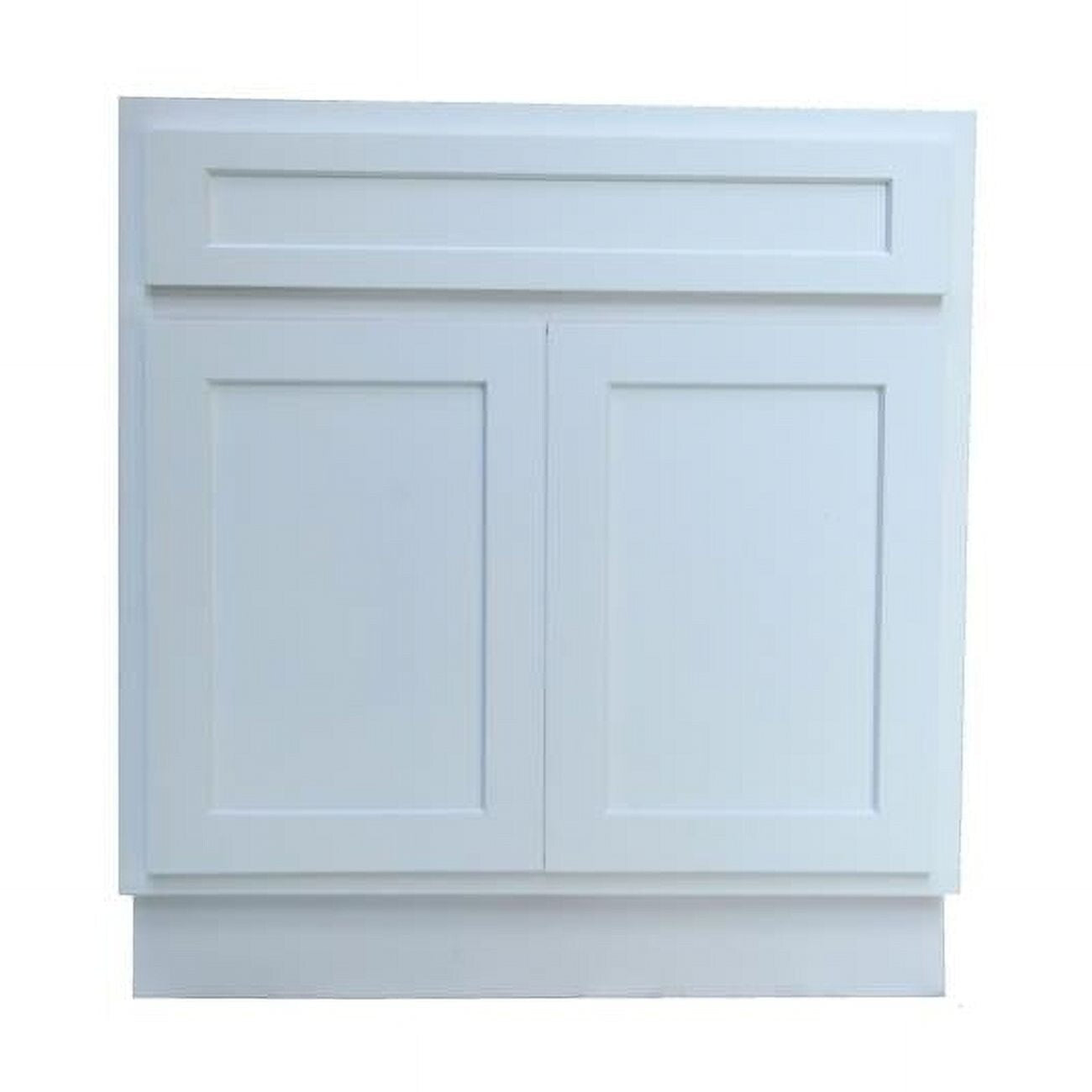 Meuble-lavabo simple en bois massif de 24 pouces de Vanity Art