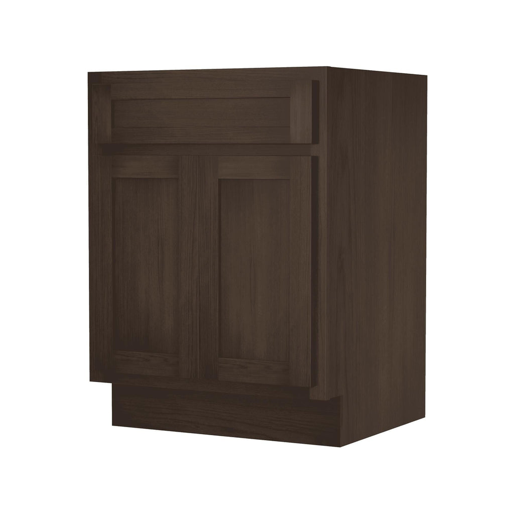 Meuble-lavabo simple en bois massif de 24 pouces de Vanity Art