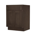 Meuble-lavabo simple en bois massif de 24 pouces de Vanity Art