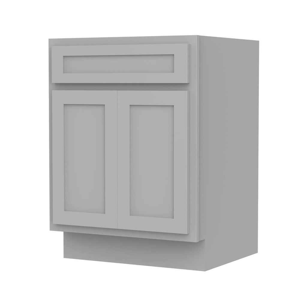 Meuble-lavabo simple en bois massif de 24 pouces de Vanity Art