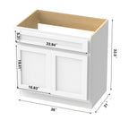 Meuble-lavabo simple de 36 pouces Vanity Art