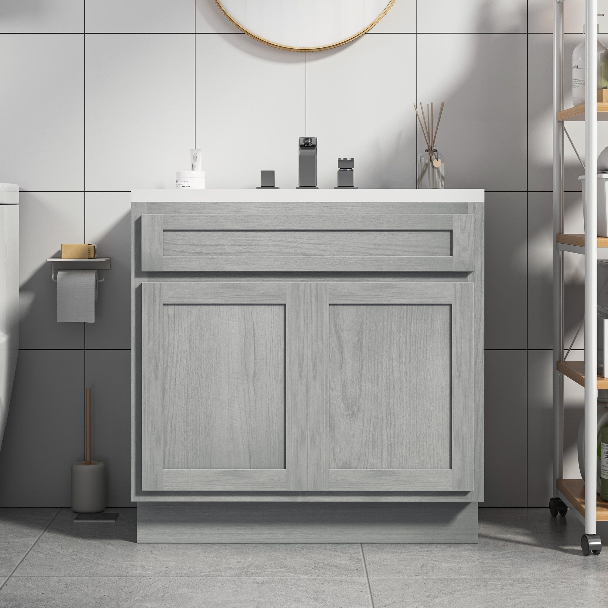 Meuble-lavabo simple de 36 pouces Vanity Art