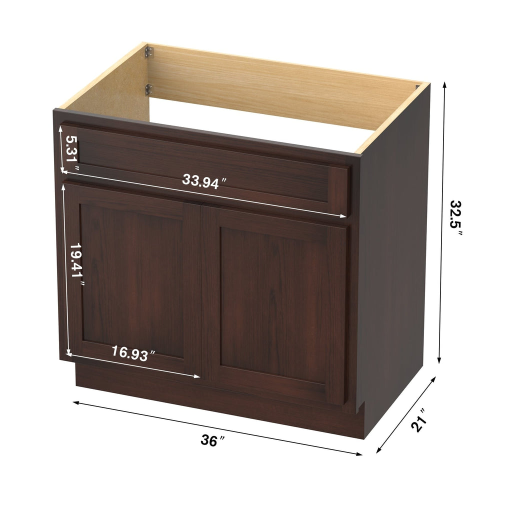 Meuble-lavabo simple de 36 pouces Vanity Art