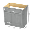 Meuble-lavabo simple de 36 pouces Vanity Art