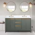 Meuble-lavabo de salle de bain Vanity Art avec lavabo en céramique et plateau en marbre reconstitué