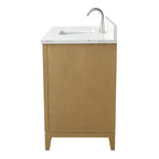 Meuble-lavabo de salle de bain Vanity Art avec lavabo en céramique et plateau en marbre reconstitué