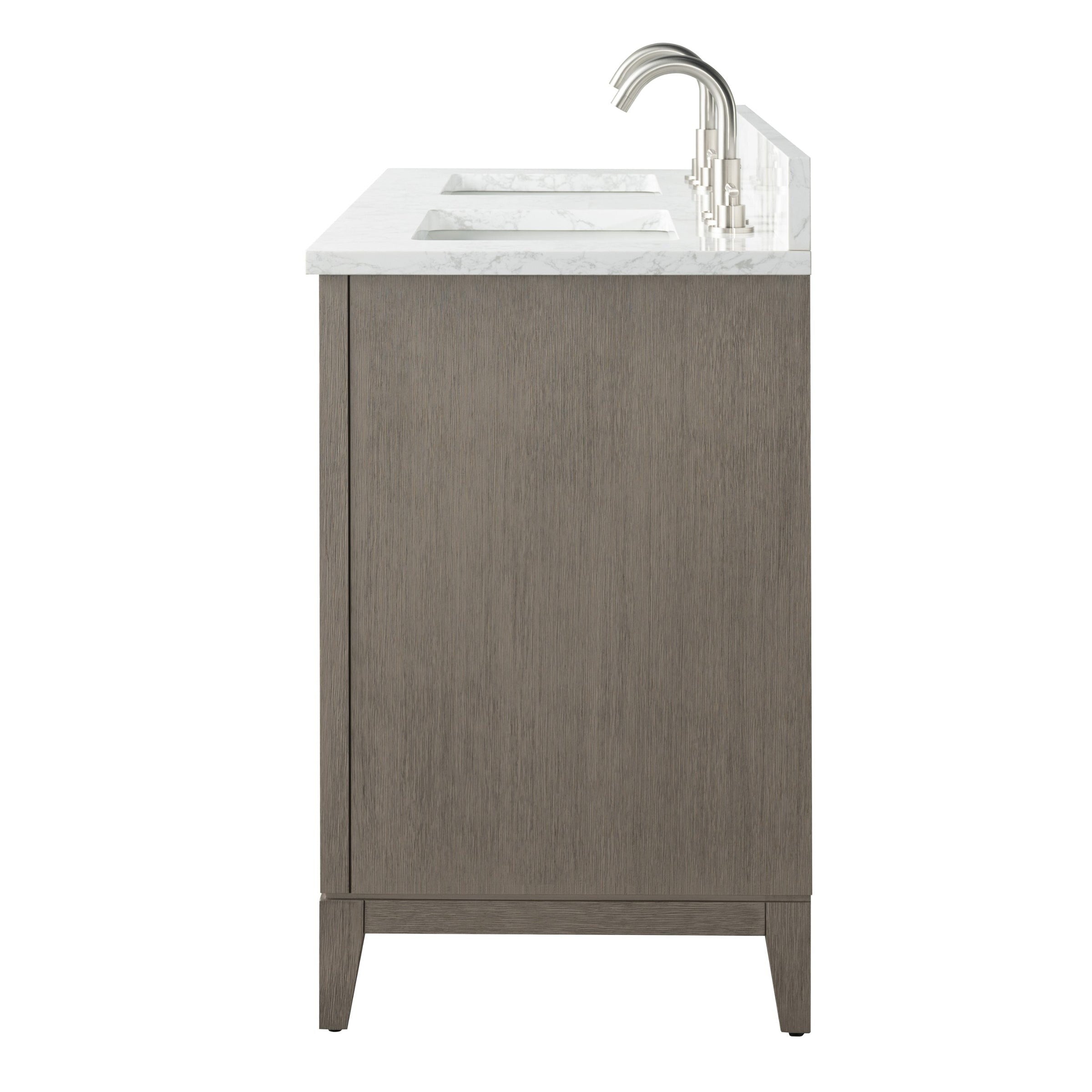 Meuble-lavabo de salle de bain Vanity Art avec lavabo en céramique et plateau en marbre reconstitué