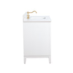 Meuble-lavabo de salle de bain Vanity Art avec lavabo en céramique et plateau en marbre reconstitué