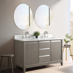 Meuble-lavabo de salle de bain Vanity Art avec lavabo en céramique et plateau en marbre reconstitué