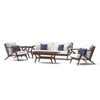 Ensemble de 5 sièges de patio d'extérieur Sunbrella Vaughn