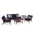 Ensemble de 5 sièges de patio d'extérieur Sunbrella Vaughn
