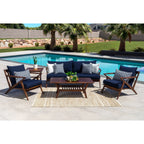 Ensemble de 5 sièges de patio d'extérieur Sunbrella Vaughn