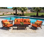 Ensemble de 5 sièges de patio d'extérieur Sunbrella Vaughn