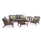 Ensemble de 5 sièges de patio d'extérieur Sunbrella Vaughn