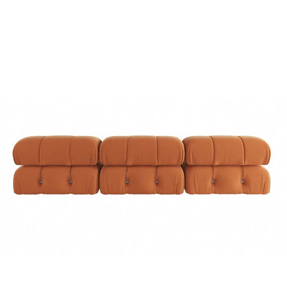 Canapé modulable réversible 3 places en velours