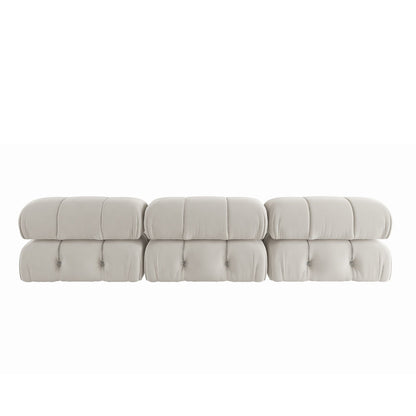 Canapé modulable réversible 3 places en velours