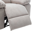 Fauteuil inclinable électrique en velours avec système de massage et de chauffage