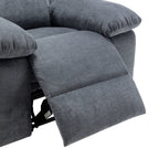 Fauteuil inclinable électrique en velours avec système de massage et de chauffage