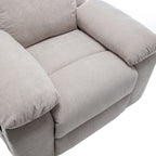 Fauteuil inclinable électrique en velours avec système de massage et de chauffage