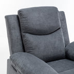 Fauteuil inclinable électrique en velours avec système de massage et de chauffage
