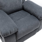 Fauteuil inclinable électrique en velours avec système de massage et de chauffage