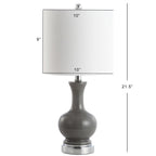 Lampe de table à LED Vermont 22 en verre/métal, blanche (lot de 2) par JONATHAN Y