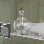 Suspension Verona 11 large avec abat-jour en verre - 11 large