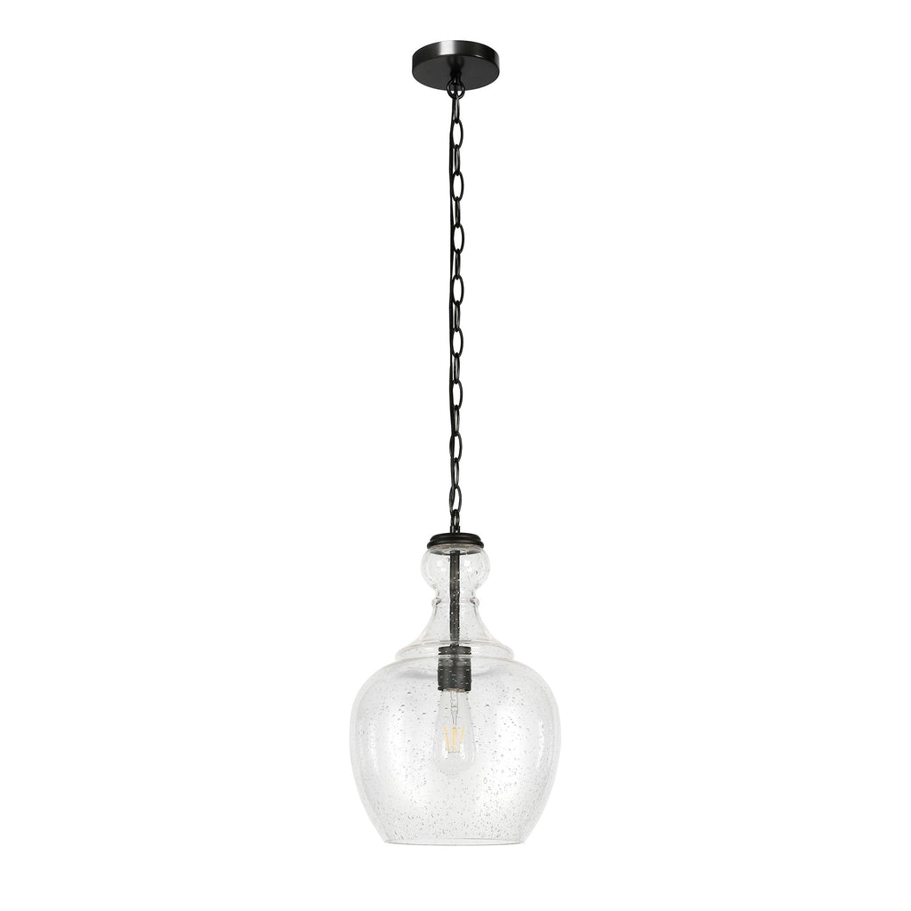 Suspension Verona 11 large avec abat-jour en verre - 11 large